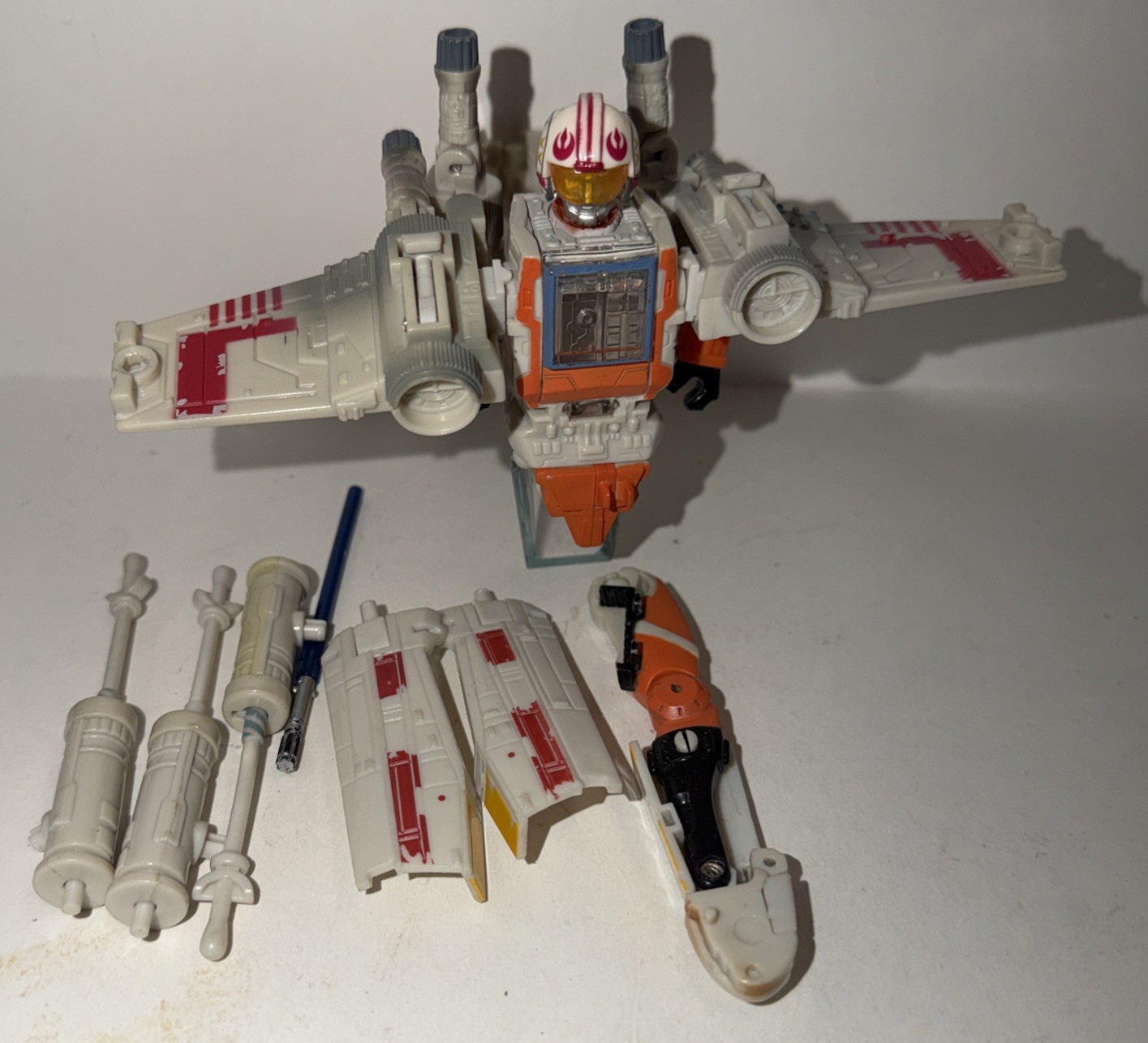 4 Hasbro Transformers Star Wars Crossover Boba+Jango Fett, Grievance, Luke PARTS