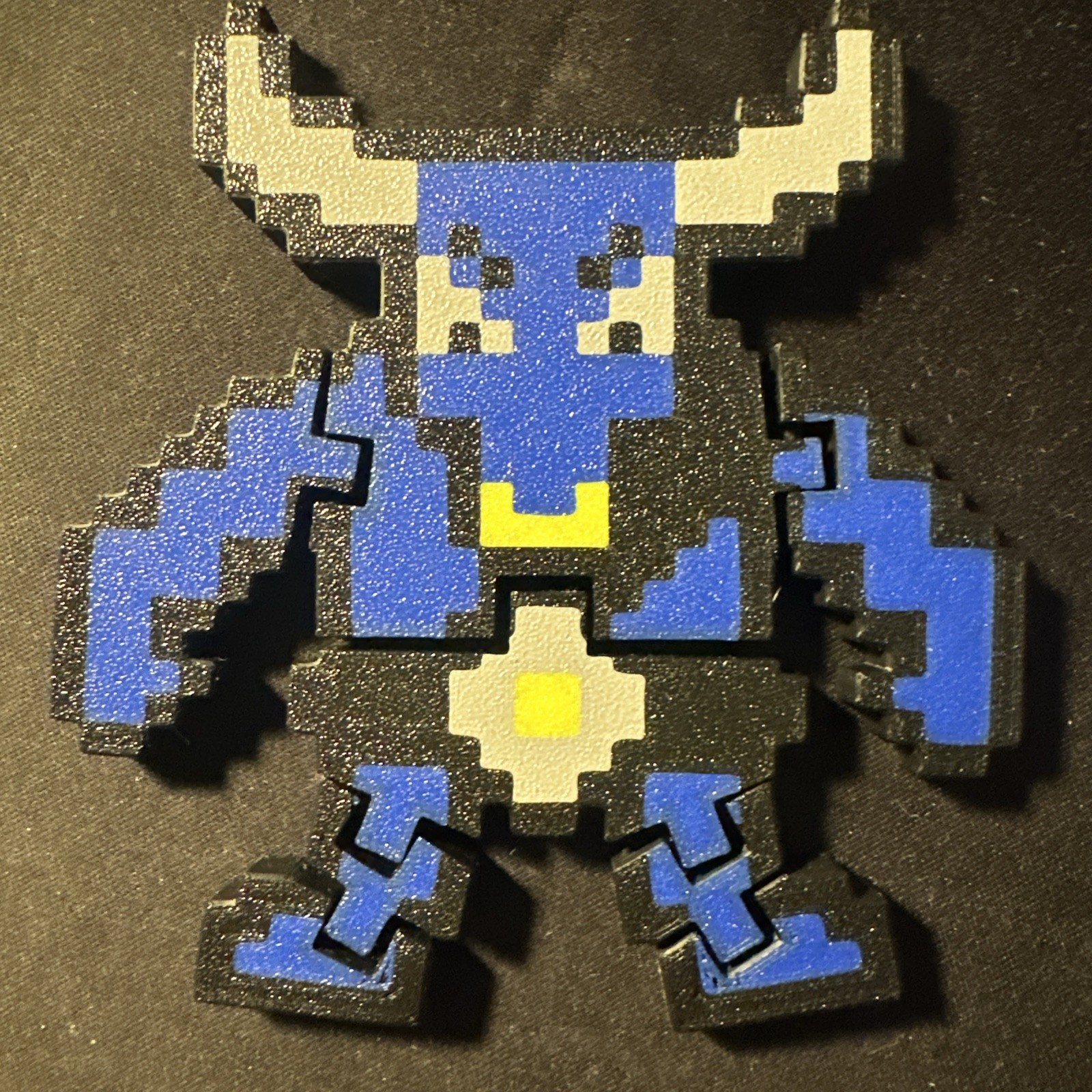 Minotaur – Pixel Art 3D Printed Figure – Custom Design – AMS – Multicolor – PLA
