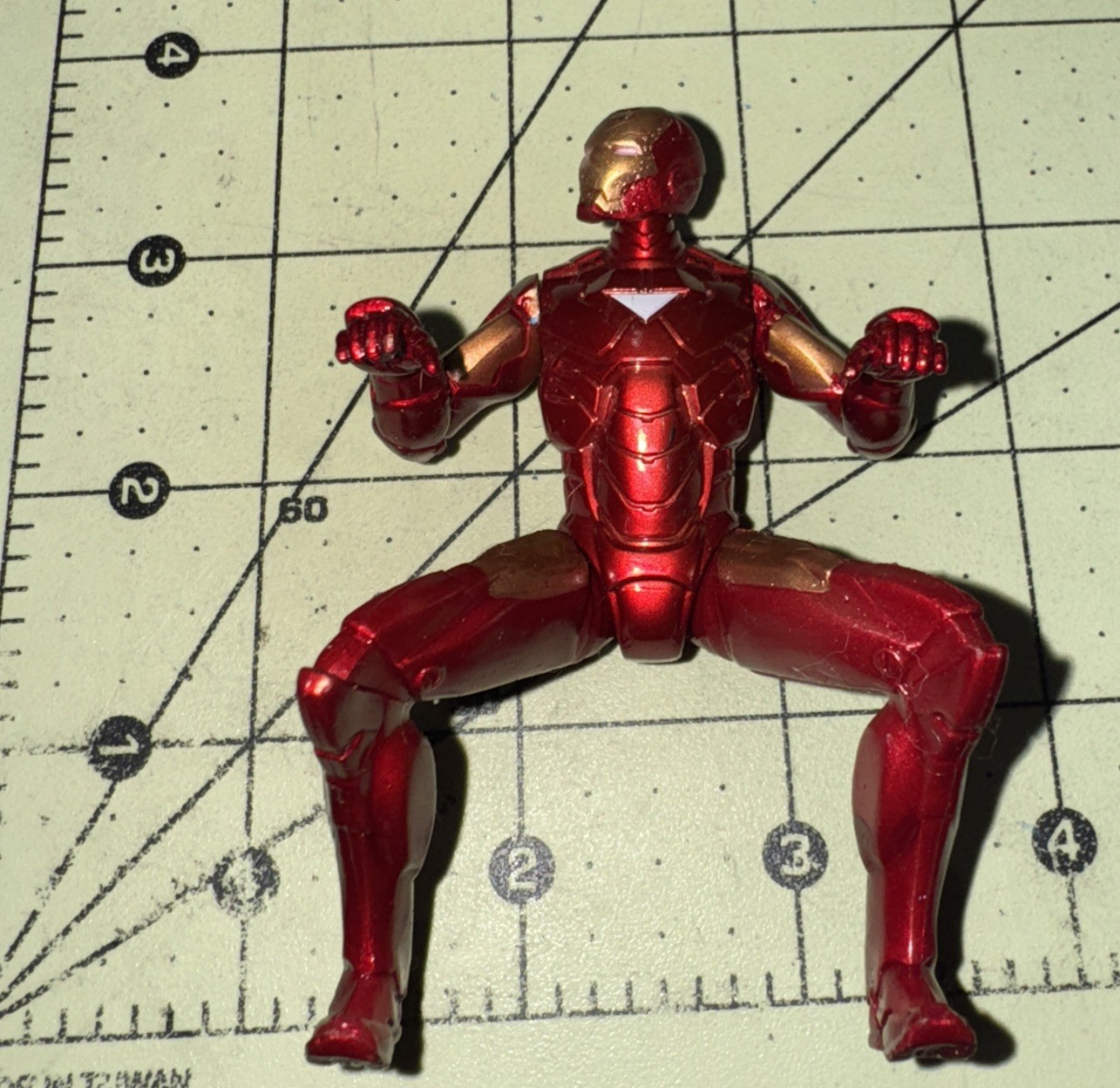 Marvel Iron Man Action Figure Driver Red Gold Suit 3“