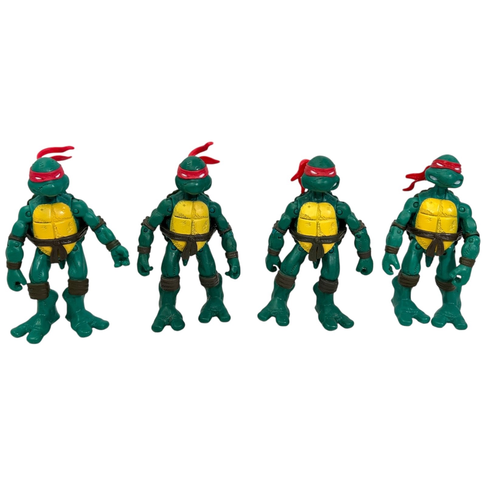 Teenage Mutant Ninja Turtles Comic Book 4&Prime; Figure Set Lot Playmates No Weapons