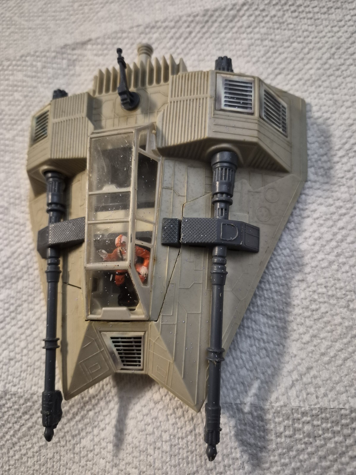 Vintage Star Wars MICRO COLLECTION SNOWSPEEDER Kenner 1982 with figure