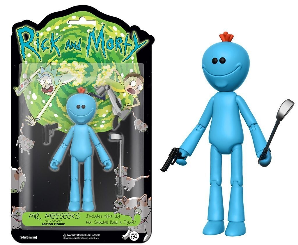 Funko Adult Swim Rick and Morty MR. MEESEEKS Action Figure Snowball w/ R Leg