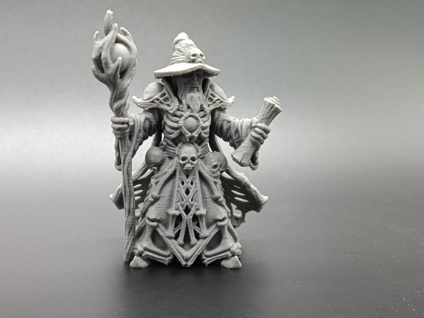 Necro Skeleton Mage Miniatures Minis Wargaming D&D DnD 3D Printed Figures