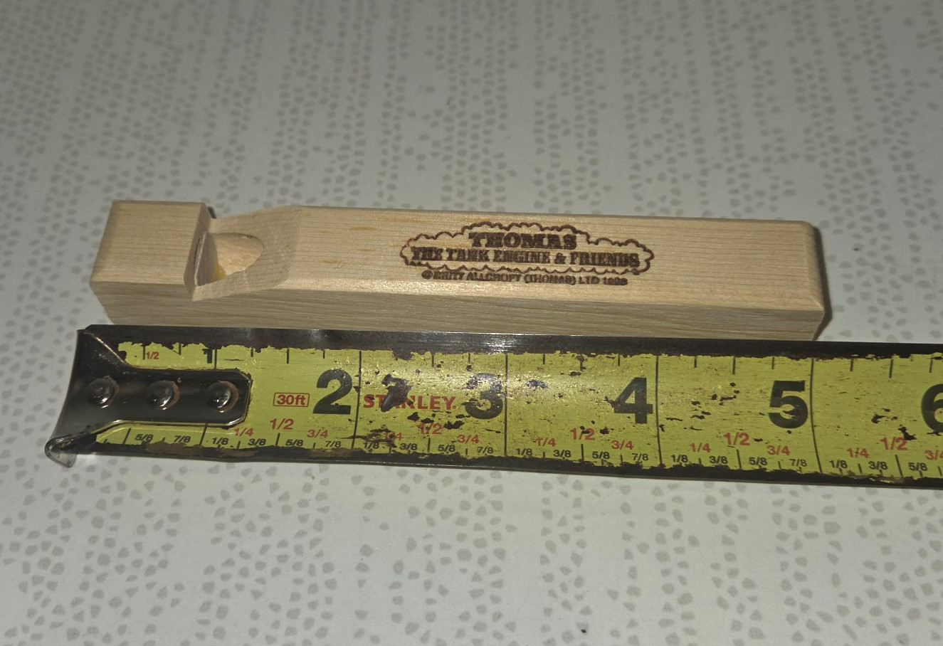 Set 12 Thomas The Tank Engine & Friends Train Wood Whistle 5&Prime; &rsquo;98 Britt Allcroft