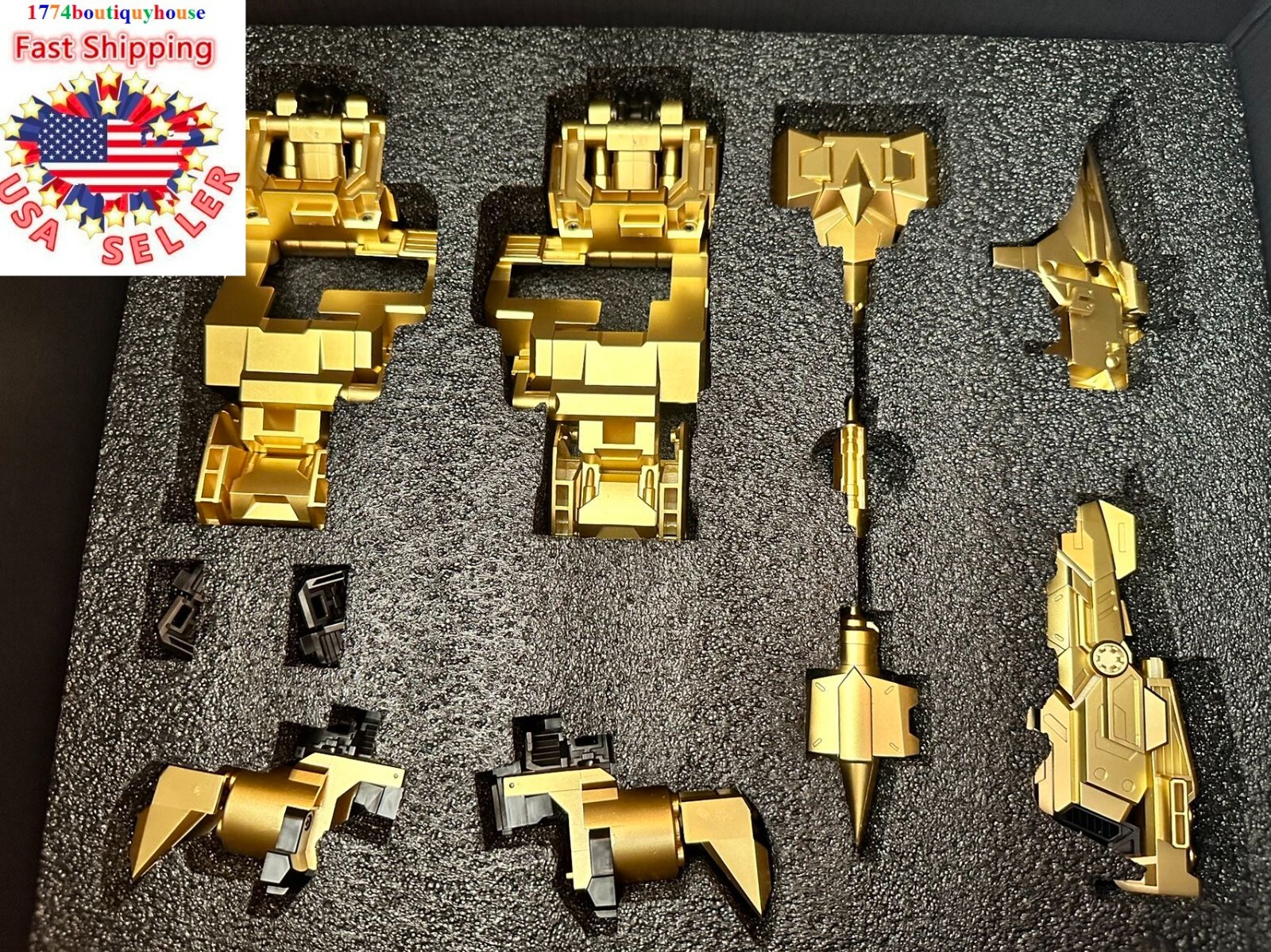 NEW COMPLETE GOLD Predaking Cang-Toys CT-Chiyou COMBINATION TRANSFORMER 01-08