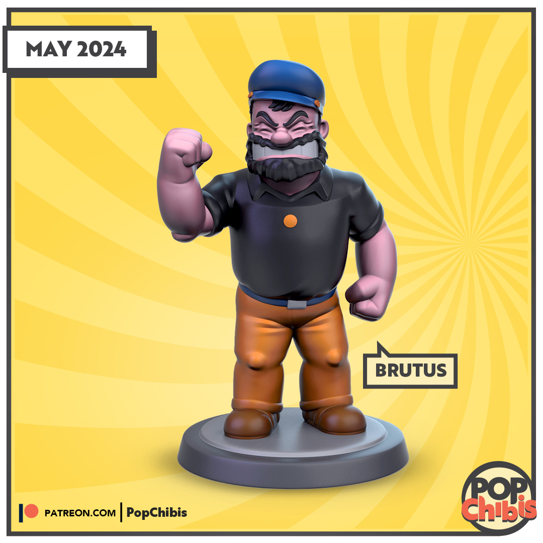 Brutus | POP | CHIBI | 60mm base | 1:20 | 3D print | Model Kit