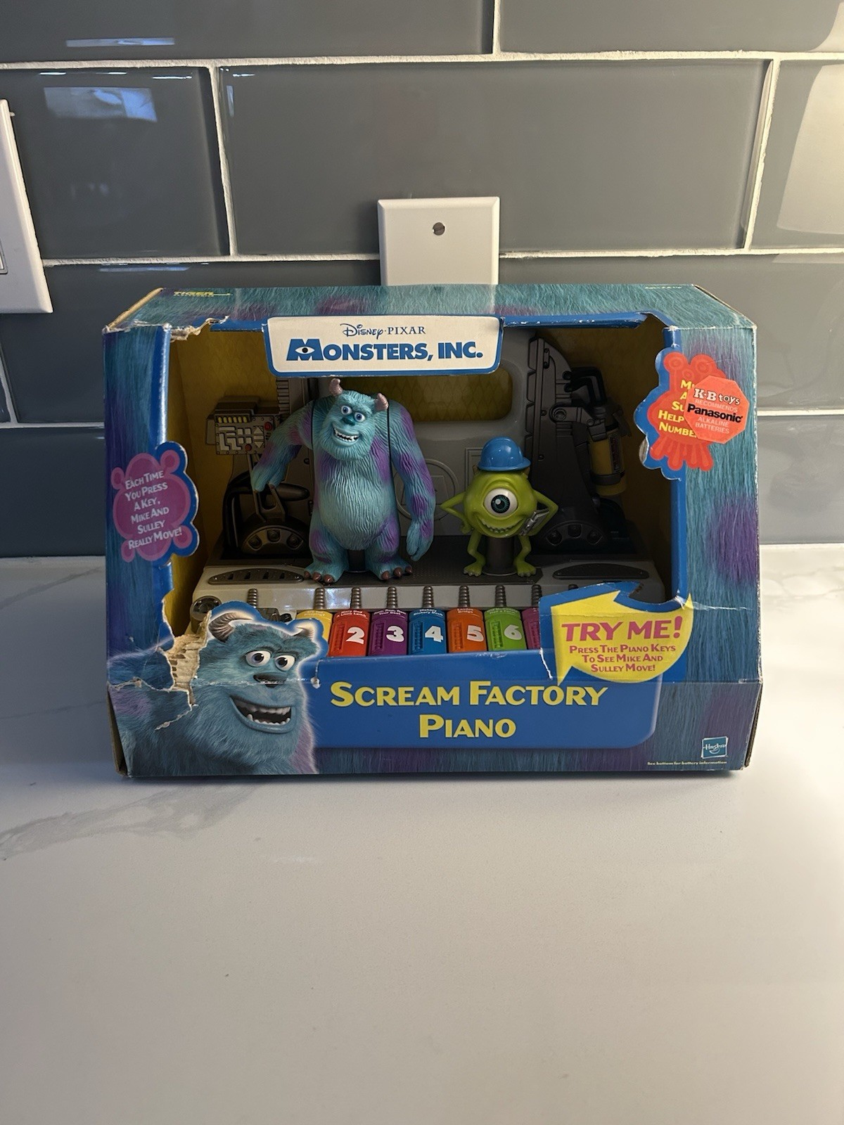 Rare Tiger Electronics Hasbro Monsters Inc Scream Machine Piano Toy NIB