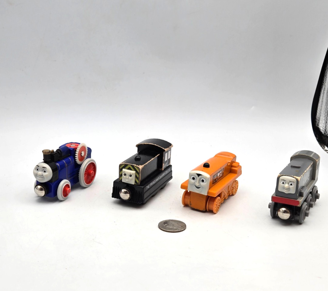 Thomas & Friends Wooden Railway Train Tank Engine Fergus Mavis Dennis Lot x4