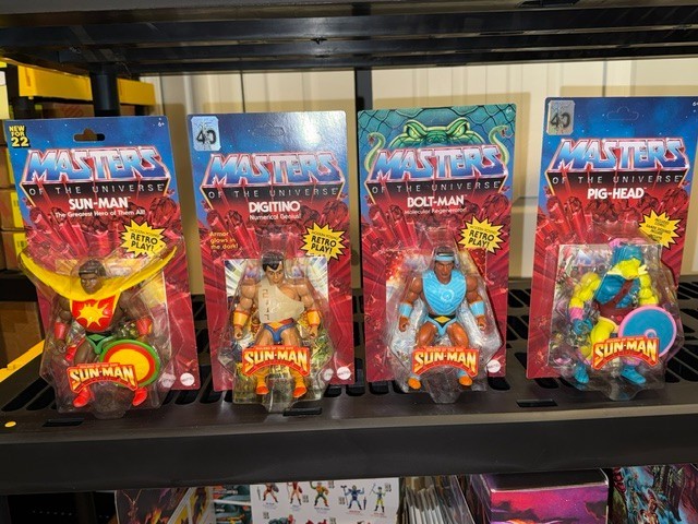 MOTU Masters of the Universe Origins: Lot of 4 Action Figures « Sun Man »….New!!
