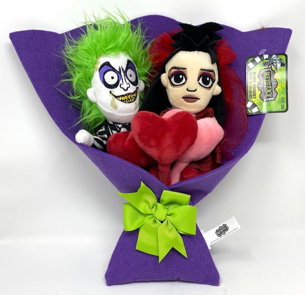 BEETLEJUICE & LYDIA Valentine&rsquo;s Day 13&Prime; Plush Bouquet 2025 Ruz