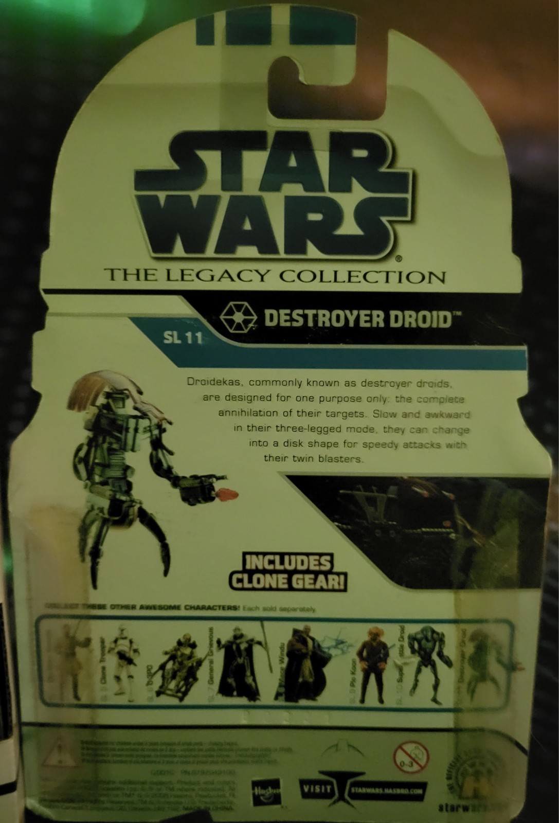 Hasbro Kenner Star Wars, Battle Droid 4-Pack, Destroyer & Space Droid, Factory