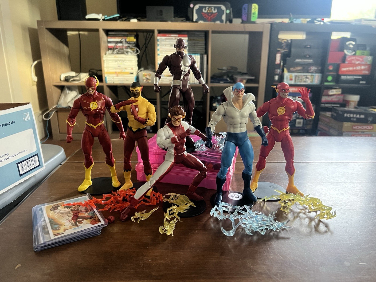 McFarlane Lot The Flash Kid Flash Wally West Dark Flash Walter West Max Mercury