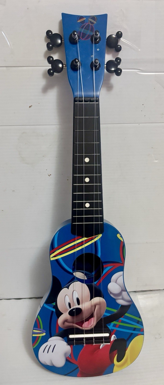Disney Mickey Mouse First Act 20&Prime; Mini Guitar Ukelele Beginner Guitarist EC Faas