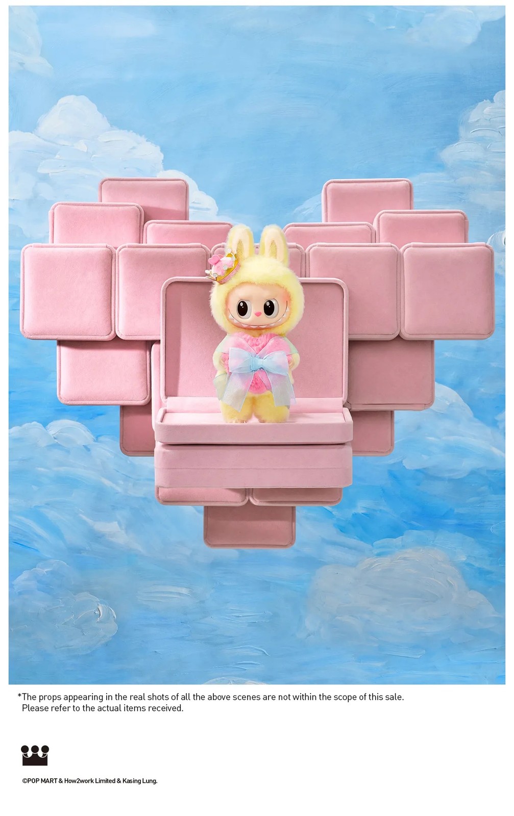 OFFICIAL AUTHENTIC POPMART LABUBU THE MONSTERS Let&rsquo;s Checkmate Vinyl Plush