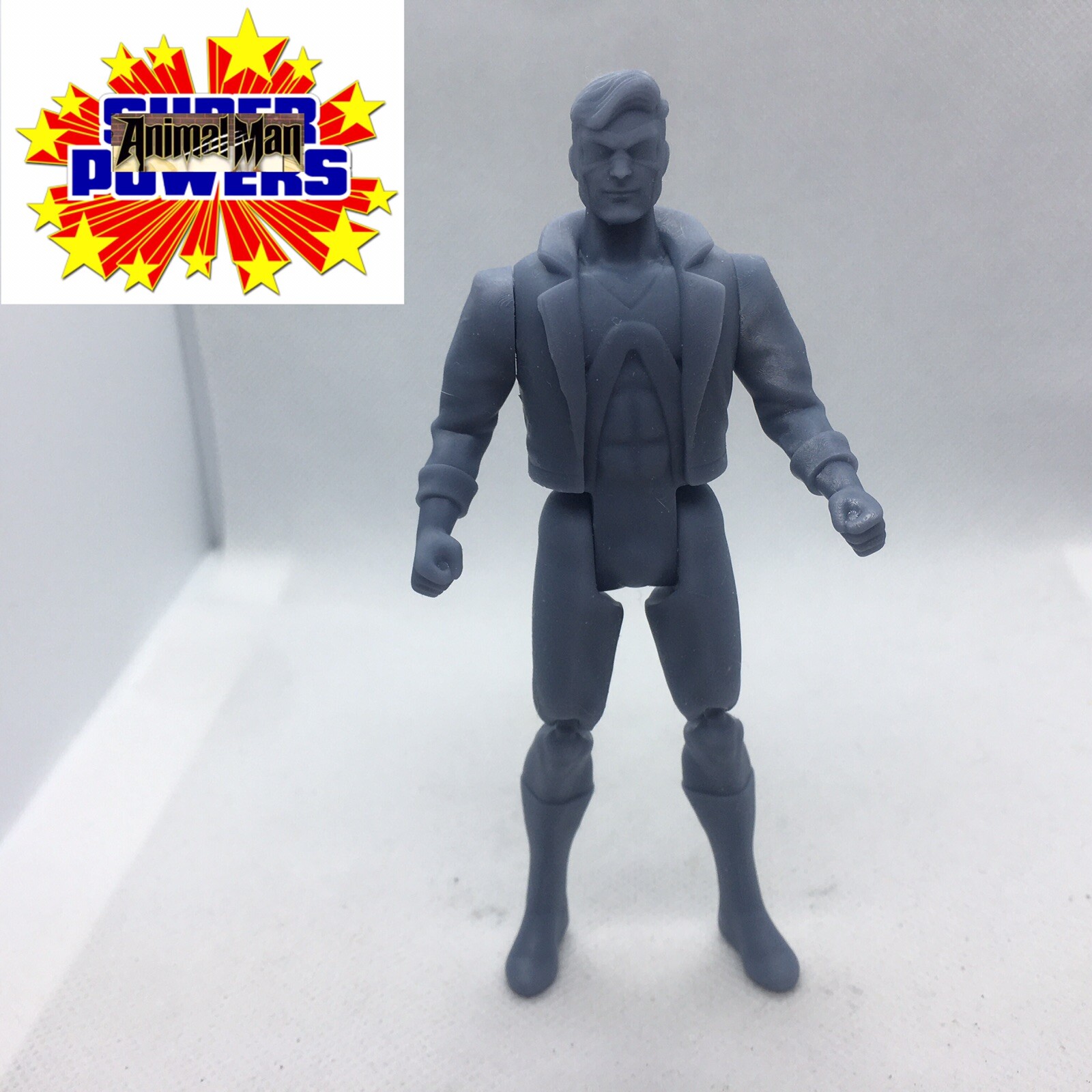 Super Powers Animal Man 3D Custom figure – Unpainted Kit 2025
