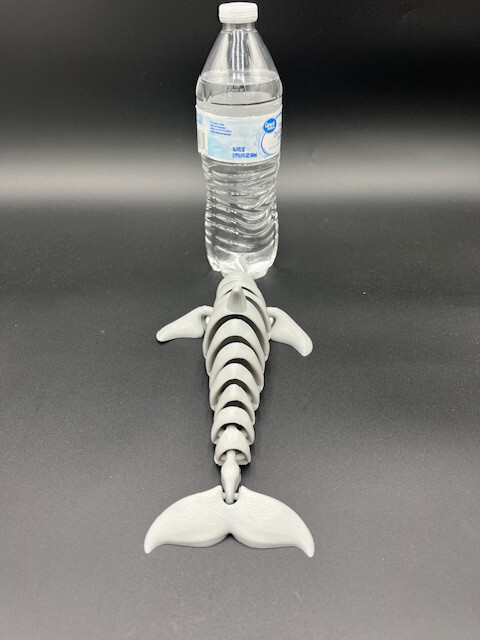 D Printed Flexi Dolphin by KeKreations3D – Articulated Ocean Animal Figure – Gra