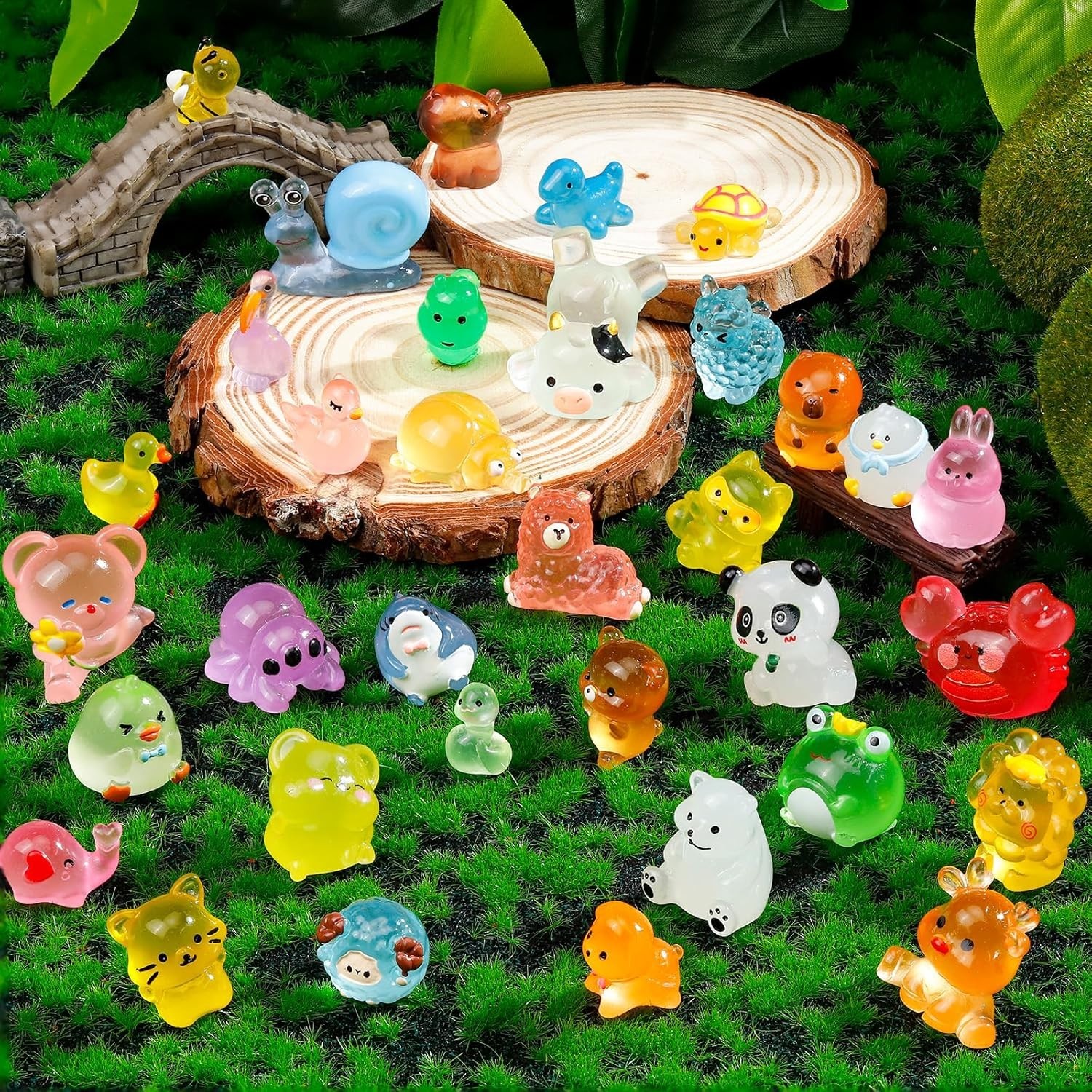 Tiny Glow Dark Animals – Collectible Miniature Figurines