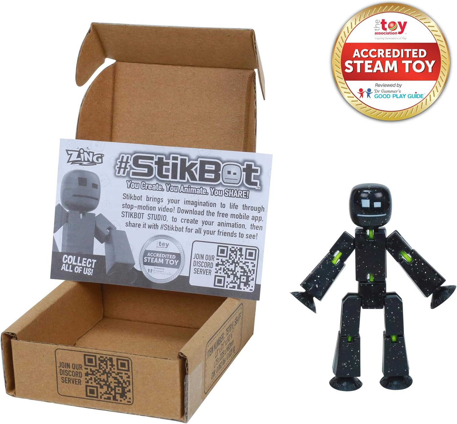StikBot Single Pack – Includes 1 StikBot – Collectible Action Figures and Access