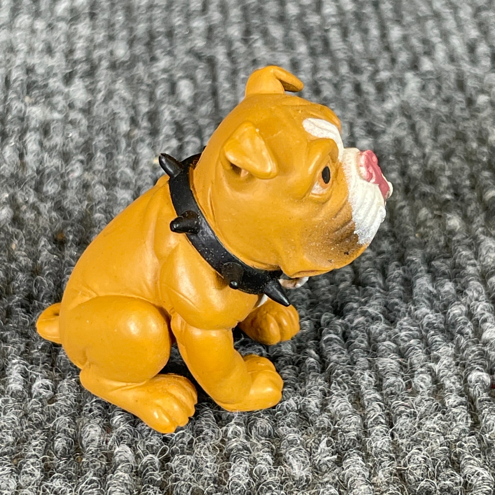 Vintage Y2K Hey Homies Hood Pups Bulldog Puppy Dog Spike Collar Mini Figure