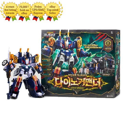 MINIFORCE Dinoid Warrior DINO COMMANDER Transformer Robot Trailer Robot Toy 2025