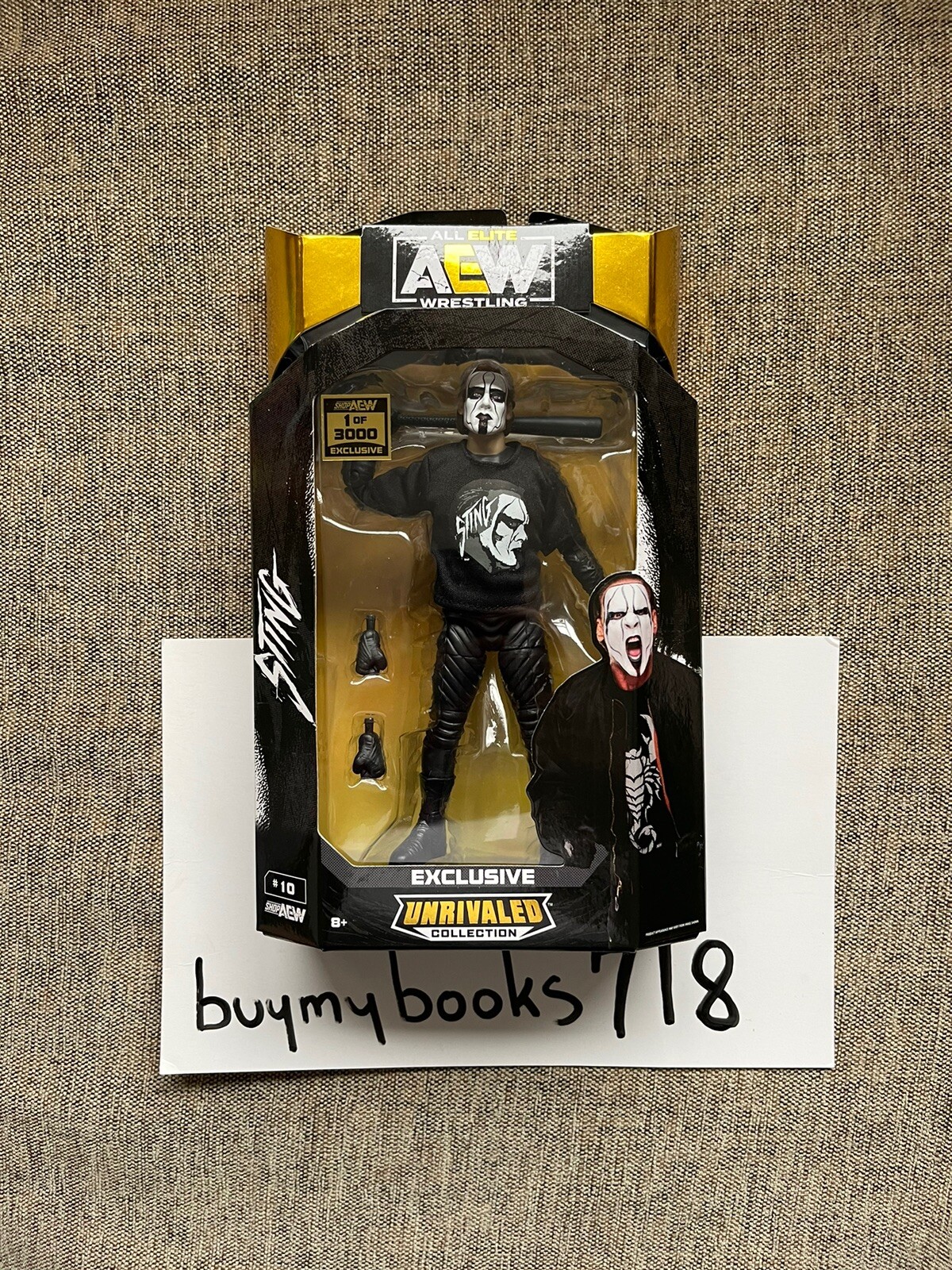 STING (AEW) UNRIVALED LAST MATCH ACTION FIGURE – 1 OF 3000