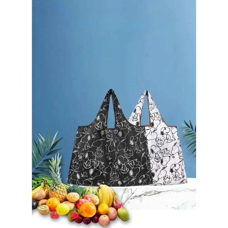 Snoopy Foldable Shopping Bag – Large, Reusable, Waterproof Tote