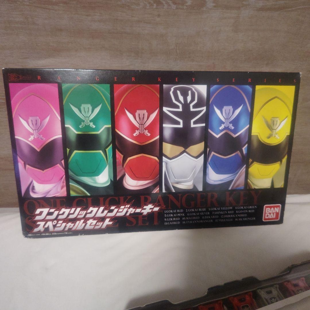 Power Rangers Gokaiger One Click Ranger Key Special Set Bandai Japan Used F/S