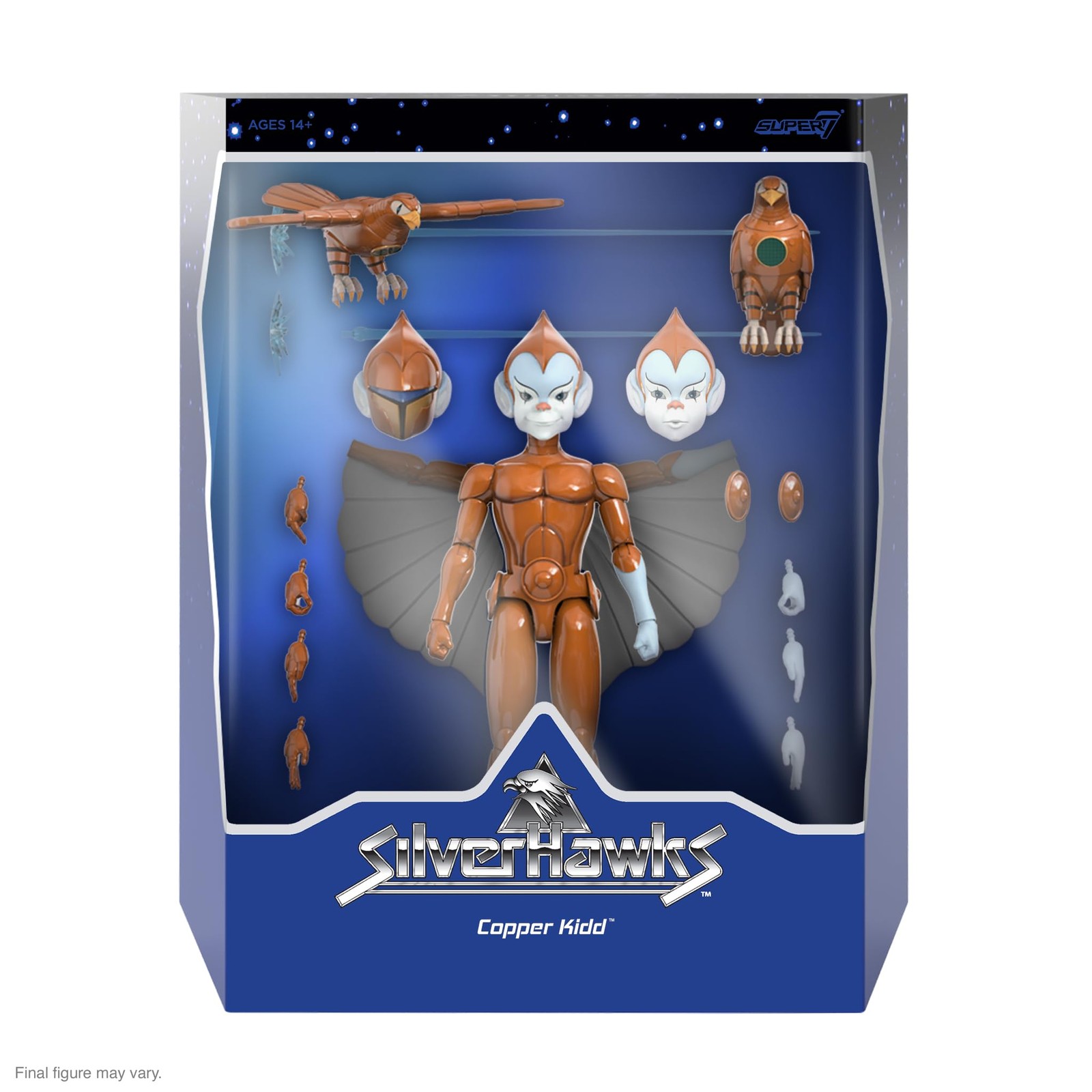 ULTIMATES! SilverHawks Copper Kidd – 7&Prime; SilverHawks Action Figure with Access…