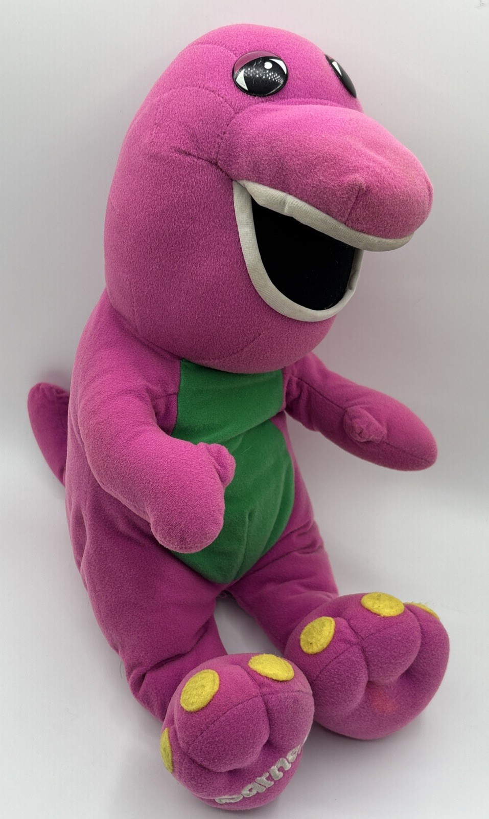 Vintage Barney Playskool Talking 18&Prime; Plush Toy Dinosaur 71245 NOT WORKING – READ