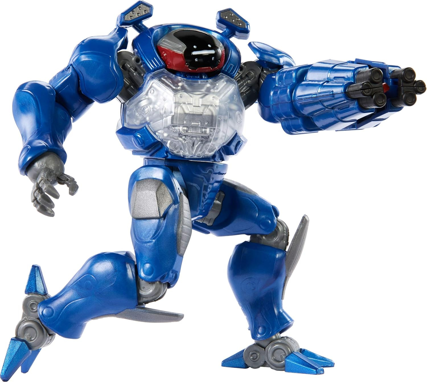 Feature Action Figure Combat Ready Roboto, Twist & Release Quick Draw Move, 5.5
