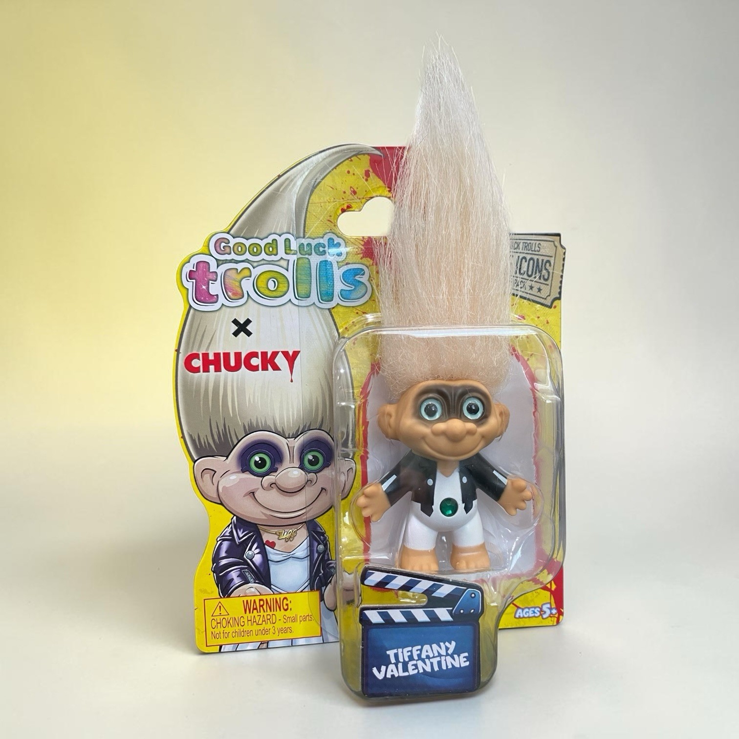 Good Luck Trolls Chucky Bride Tiffany Valentine Troll 2.25&Prime; Doll