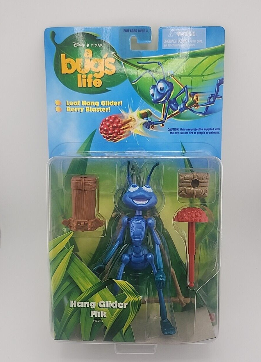 A Bug&rsquo;s Life Hang Glider Flik Action Figure New Sealed MOC Vintage 1998 Mattel