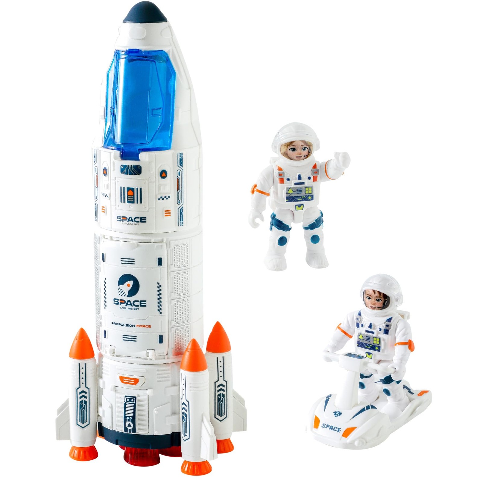 Wbzle Rocket Ship, Space Shuttle Astronaut & Space Adventure Toys,Science Edu…