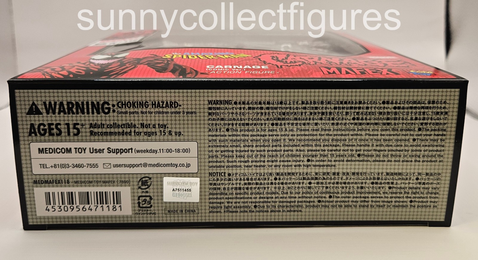 MAFEX Carnage comic ver. 118 Reissue Spider-Man Medicom NEW – US Seller