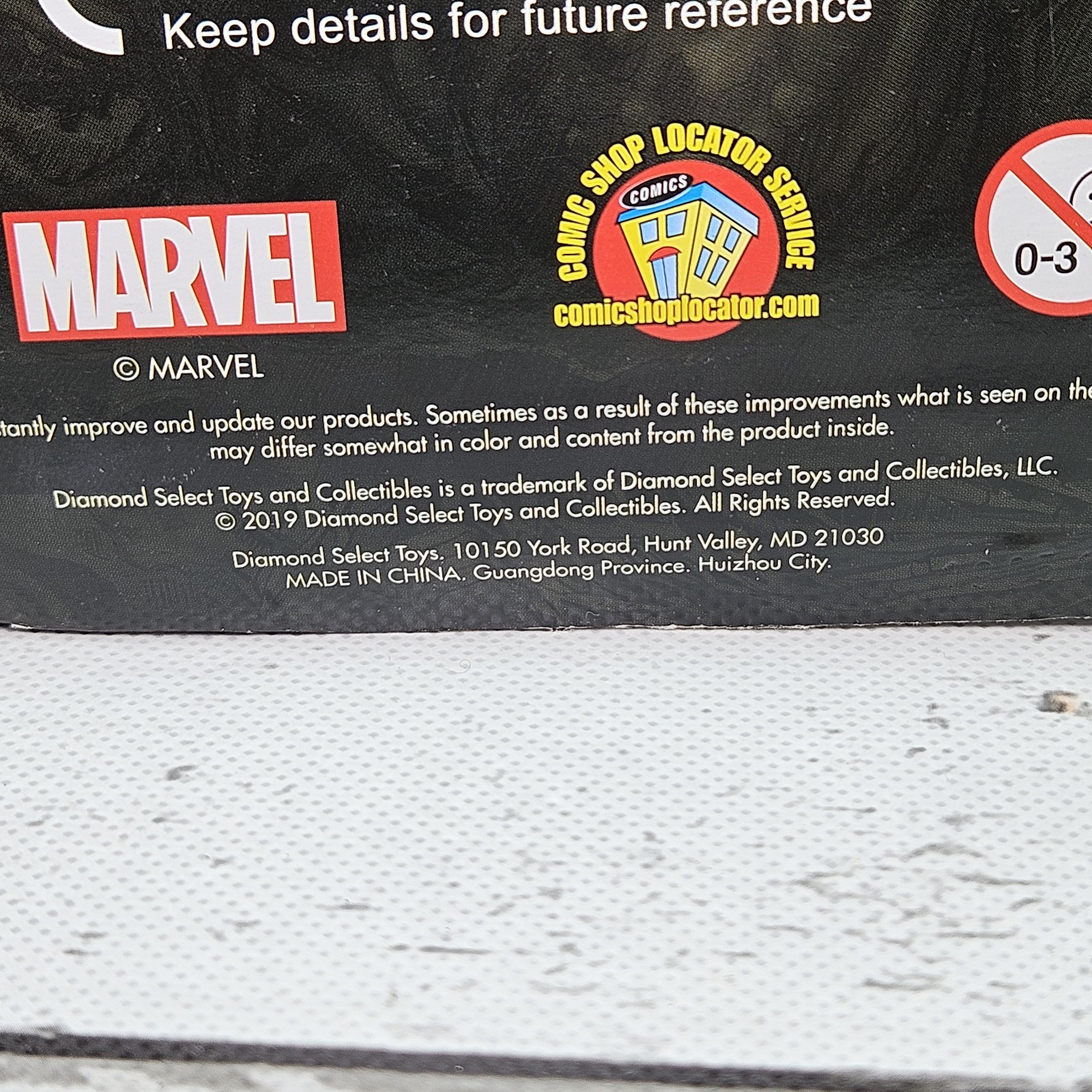 Diamond Select Marvel Select Abomination 2019 8.5&Prime; Action Figure Box Damage Read
