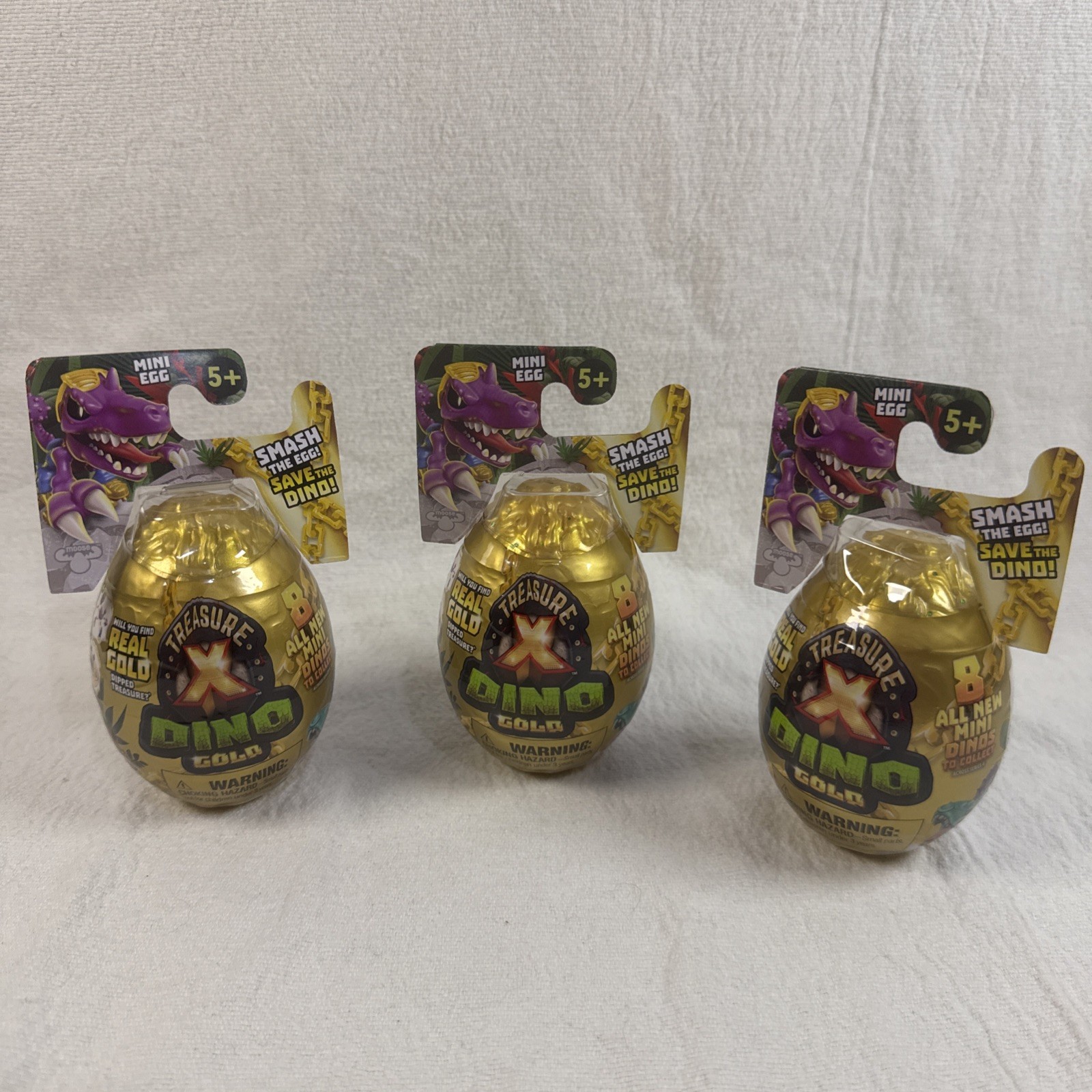 Treasure X Dino: Gold Series-Mini Egg Mystery Pack 2 packs