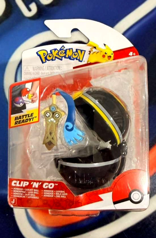 Jazwares Pokemon Battle Figure Clip N Go Honedge Luxury Ball 2026