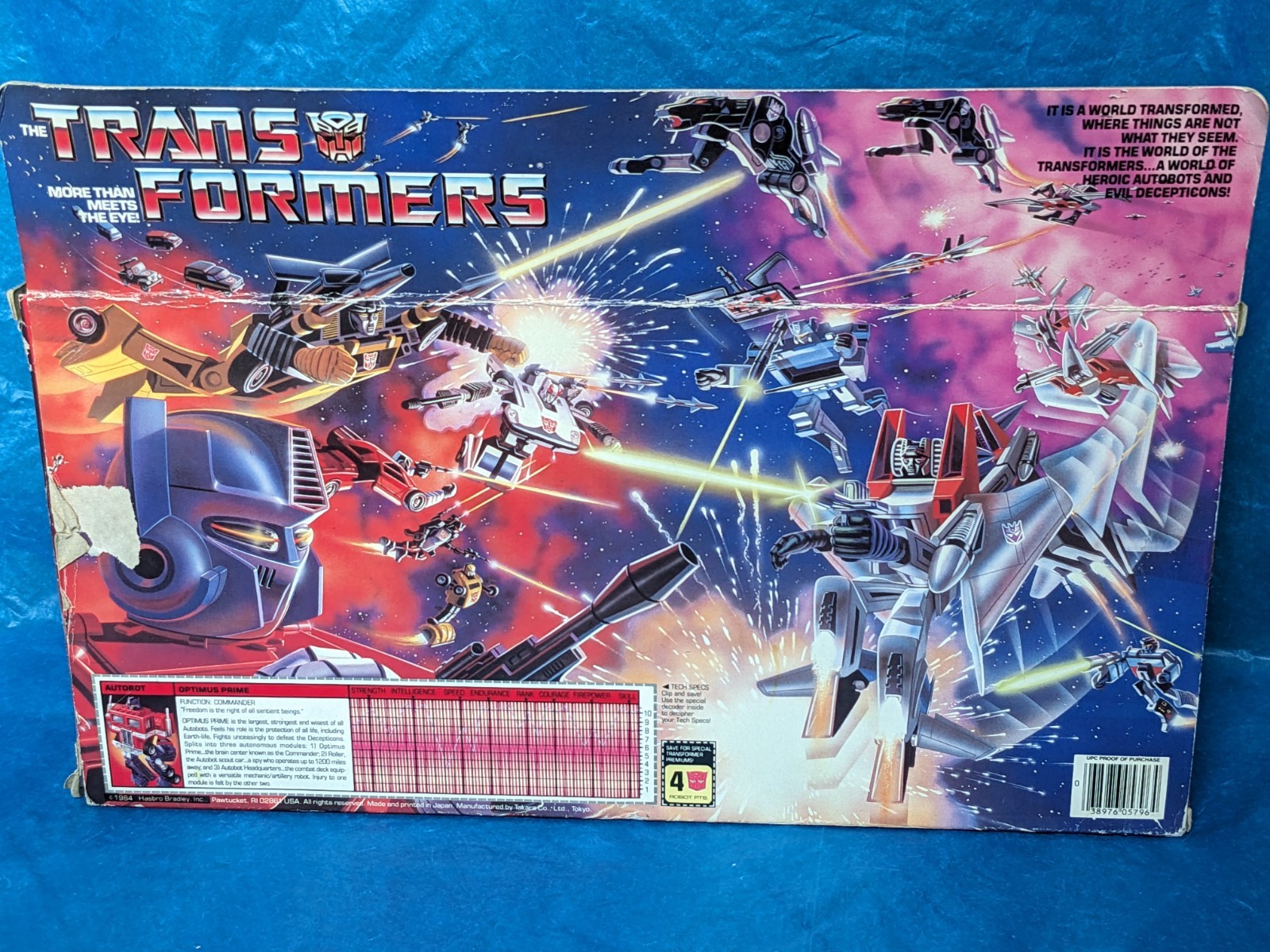 🔴🔵 Vintage G1 Transformers OPTIMUS PRIME w box complete 1984 🔵🔴