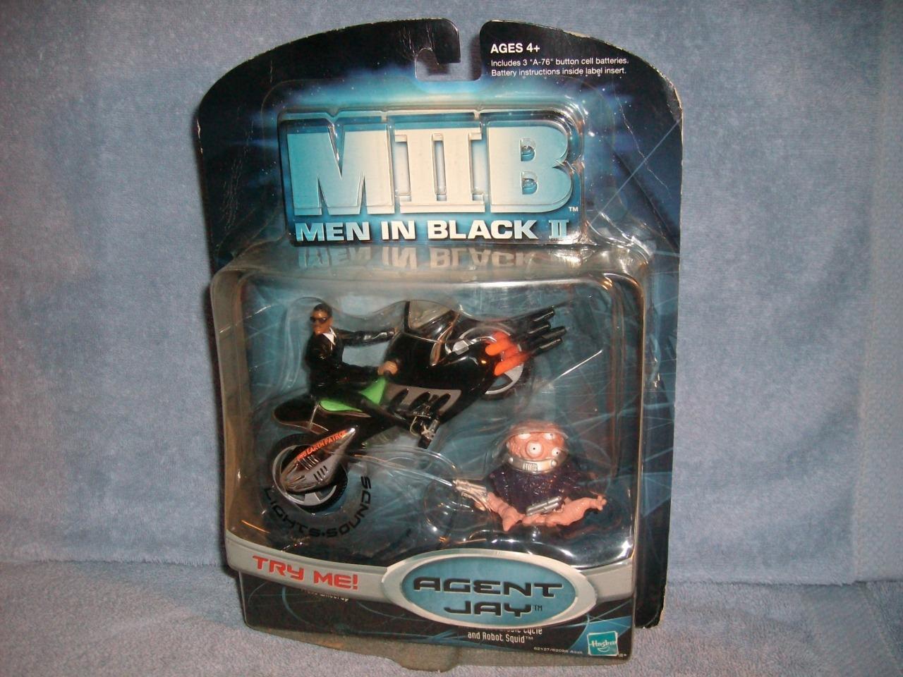 Men in Black II MIB 2 Agent Jay J Alien Pursiut Cycle Robot Squid 2002 Hasbro