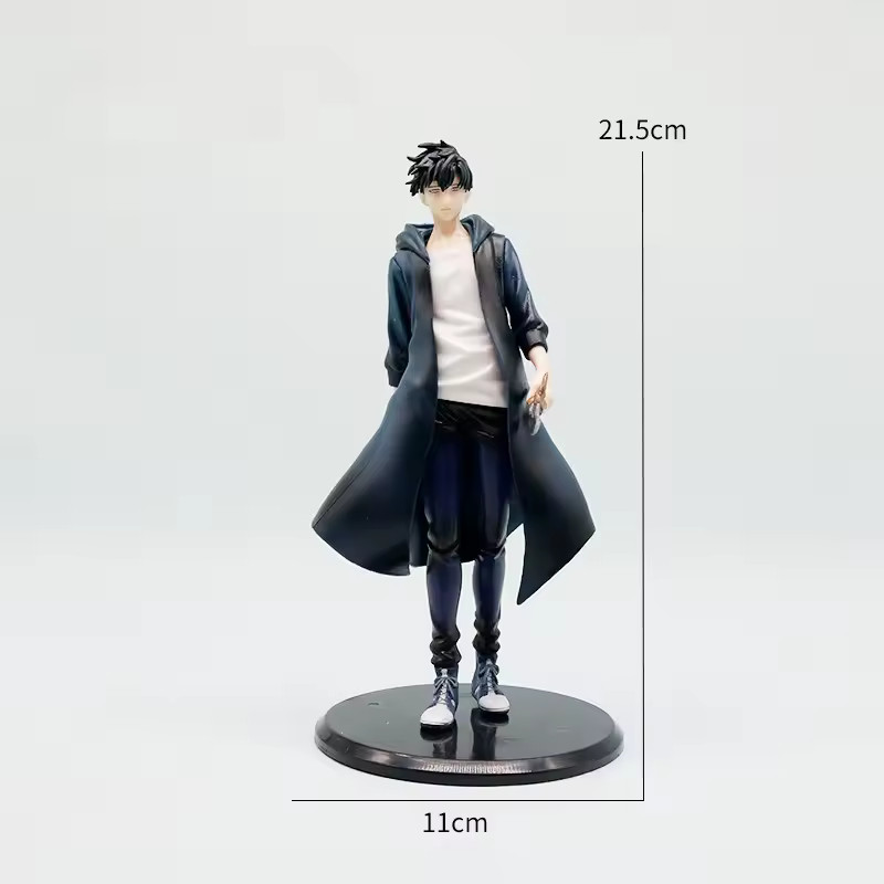 Sung Jinwoo Figure Solo Leveling Shadow Monarch Anime Collection Model Toy 21.5c