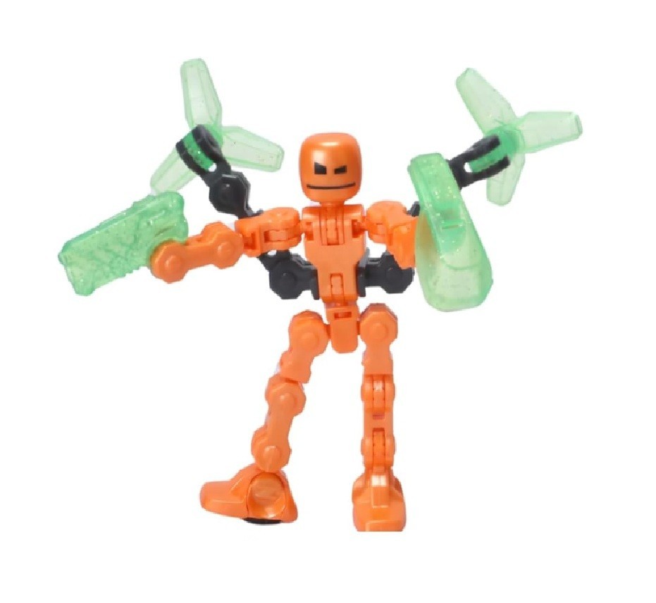 3 PACK – KlikBot Defenders | Action Figure Set with Metallic Colors, Accessories
