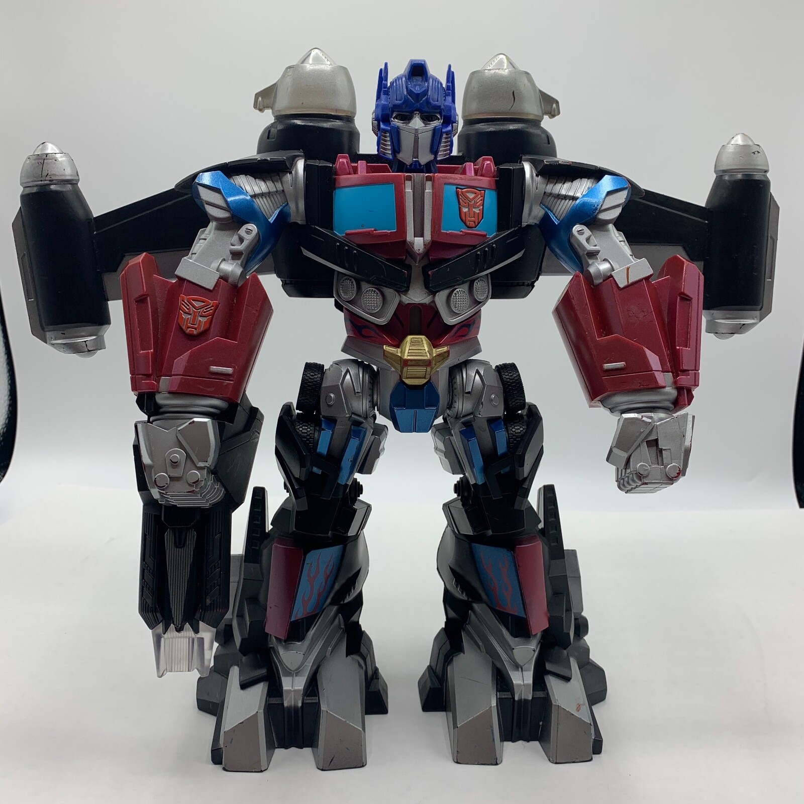2008 Transformers Mega Power Bots OPTIMUS PRIME Hasbro 12&Prime; Lights Up