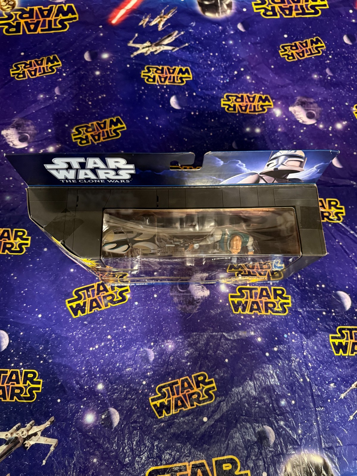 STAR WARS -Hasbro Clone Wars Speeder Bike With Castas 2010 SEALED, BRAND NEW!!!