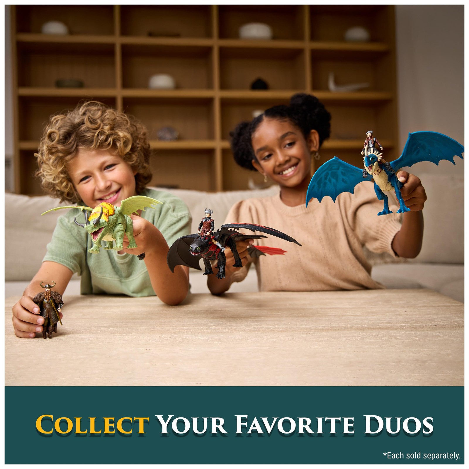 How to Train Your Dragon, Toothless & Hiccup, Viking Duo Action Figures