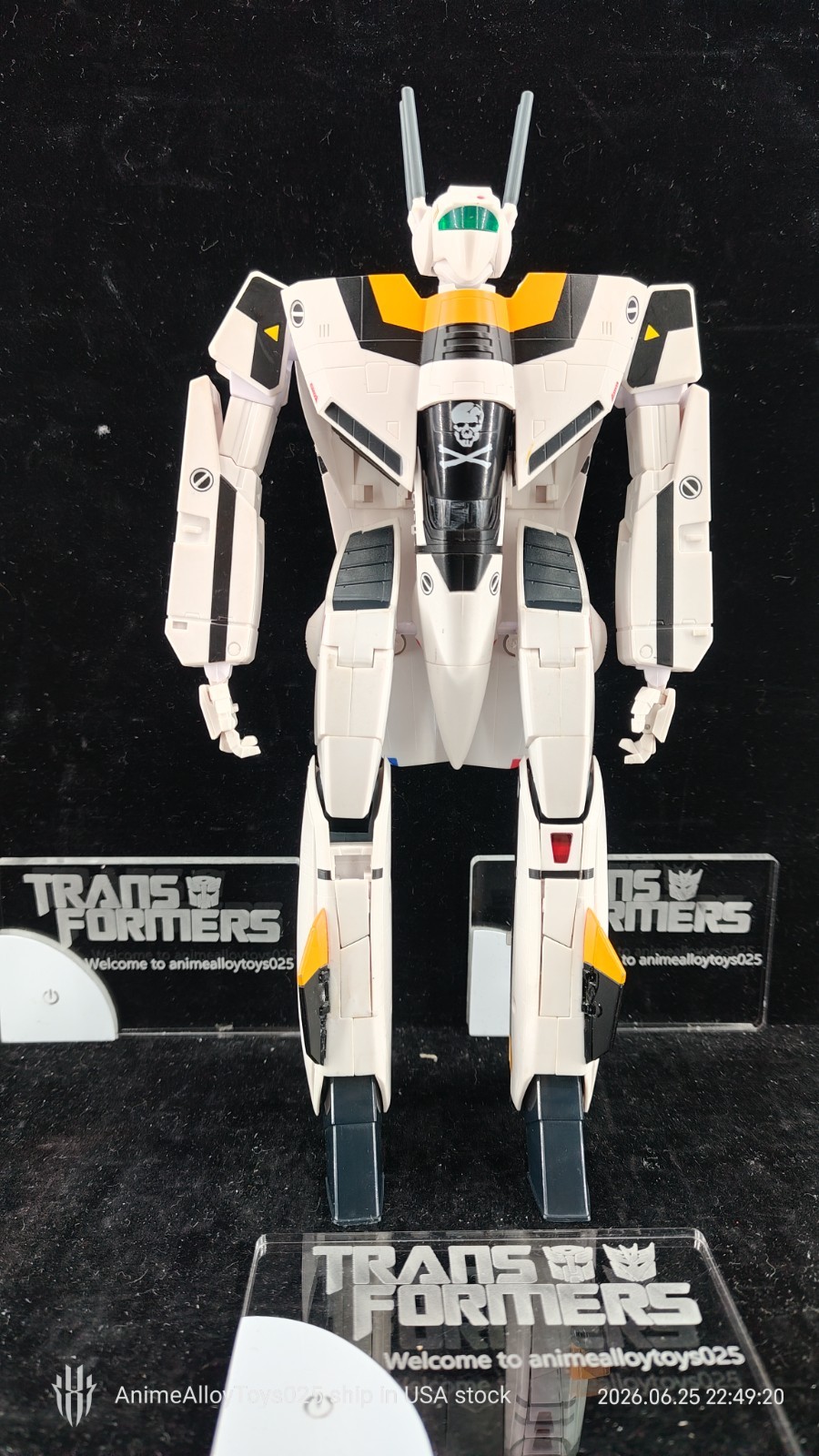Valkyrie Factory VF-1S Roy Focker Painted Model Toy 1/60 Broken AS IS USAship