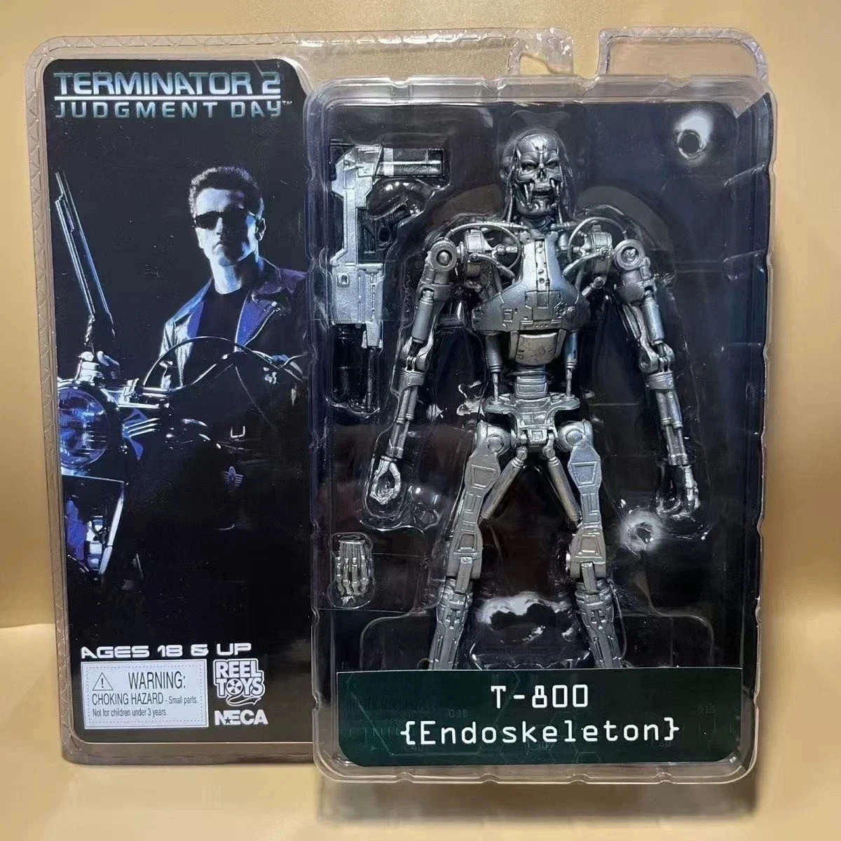 NECA Terminator 2 T-800 7&Prime; Arnold Schwarzenegger Action Figure Model-Idea Gift