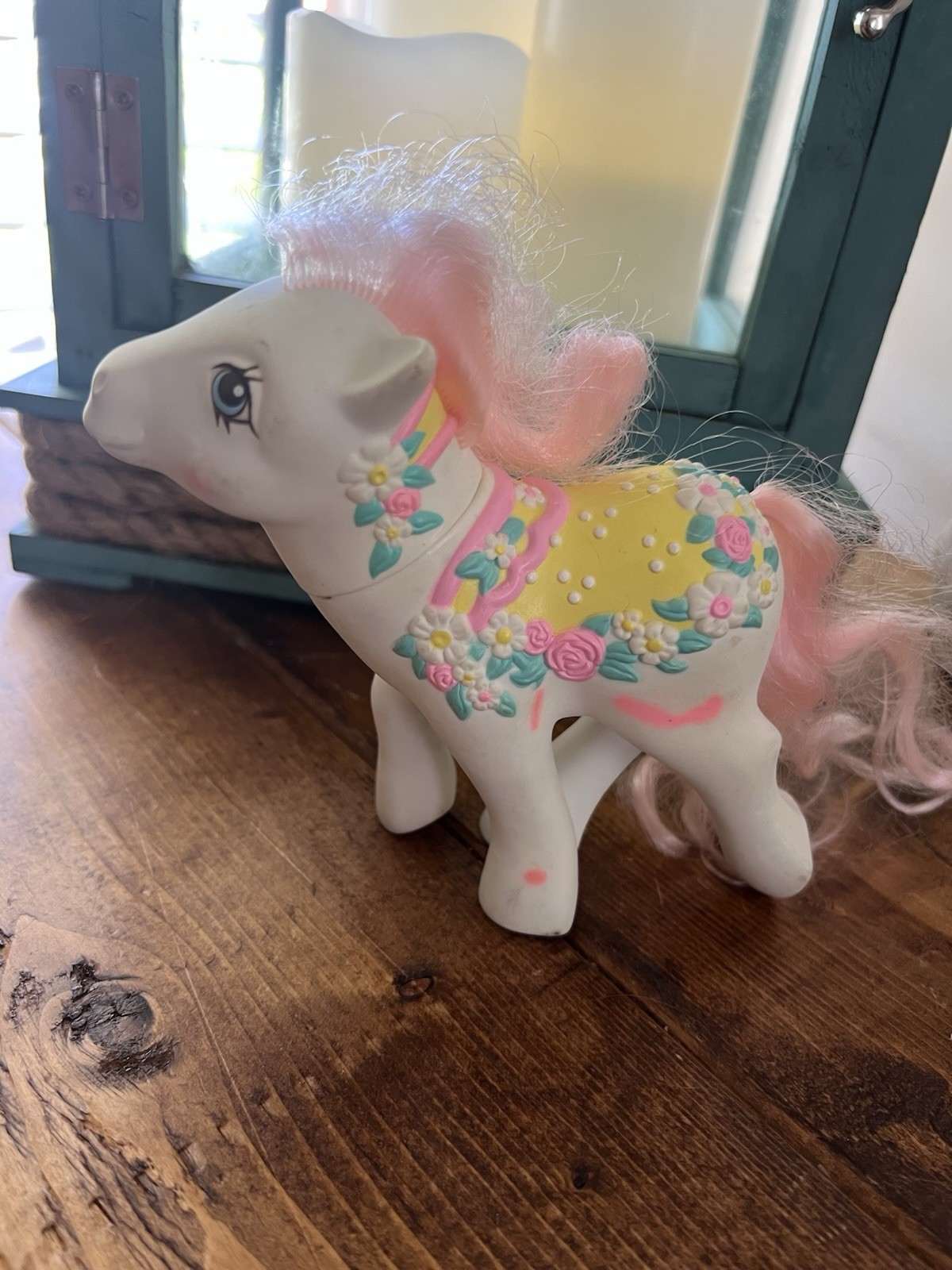 Vintage G1 My Little Pony Merry Go Round Ponies Flower Bouquet 1989 MLP