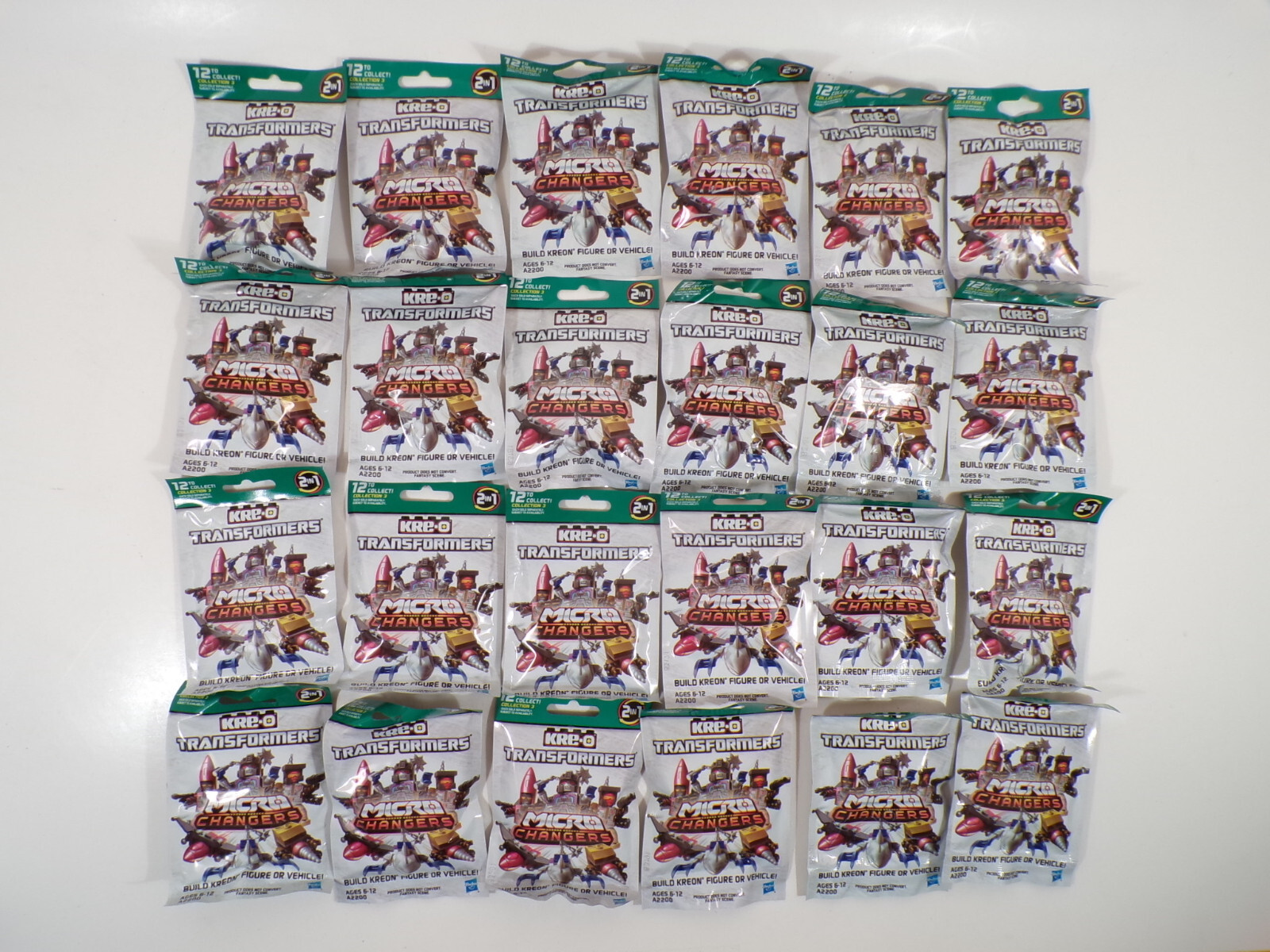 CASE of 24 KRE-O Transformers Micro Changers Collection 3 Blind Bag Figures