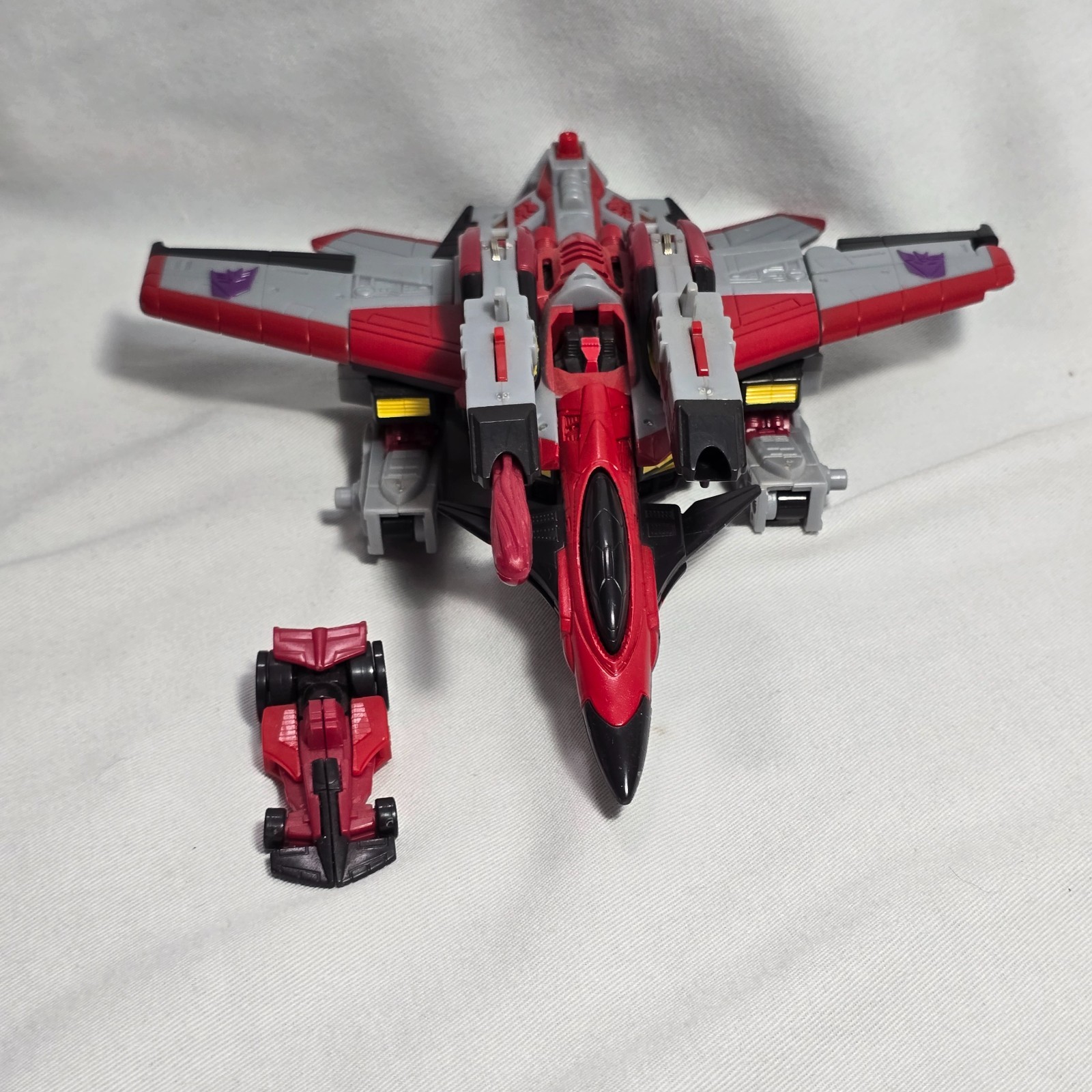 Transformers Armada 2003 Max-Cons STARSCREAM w/ Swindle – Near Complete