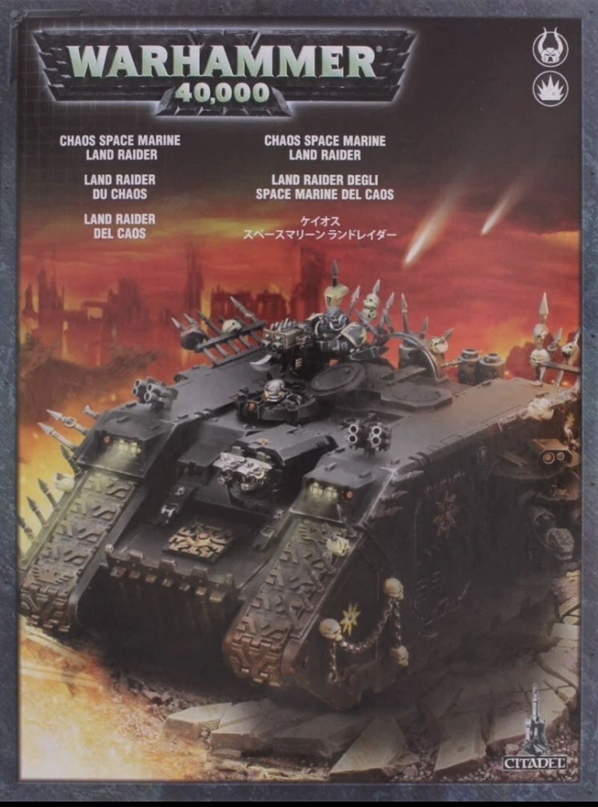Warhammer 40.000 40K: LAND RAIDER CHAOS SPACE Marines: Miniature NIB